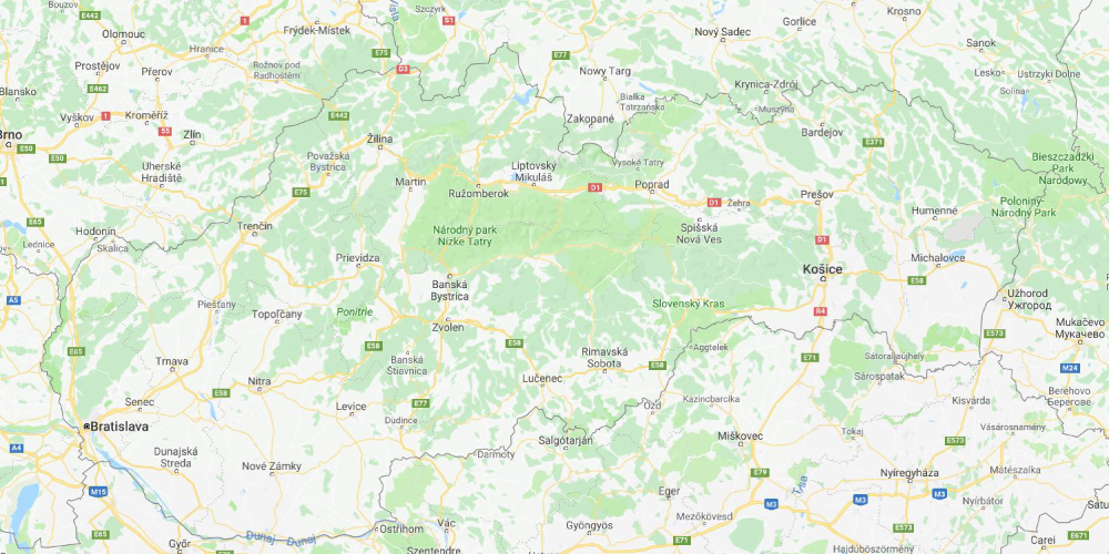 Mapa Slovenskej republiky Mapa Slovenskej republiky